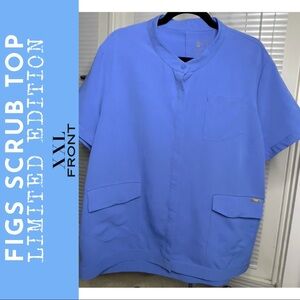 FIGS Limited Edition Rosario Military Scrub Top